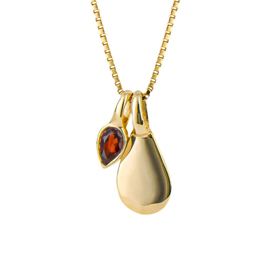 Gold Plated January Birthstone Necklace