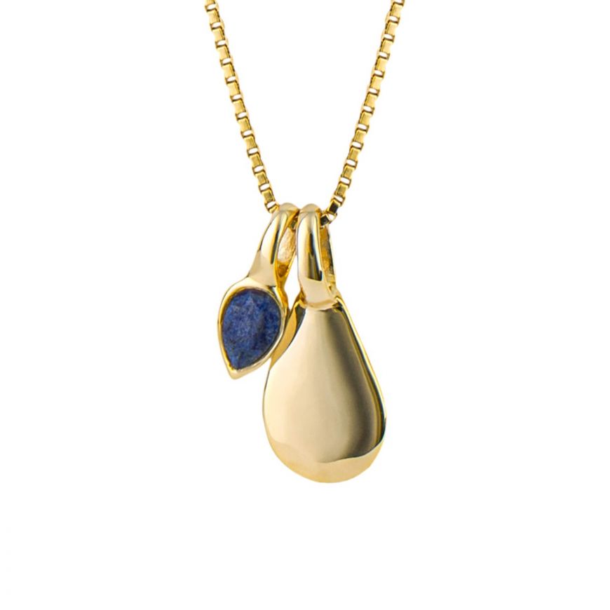 Gold Plated September Birthstone Necklace
