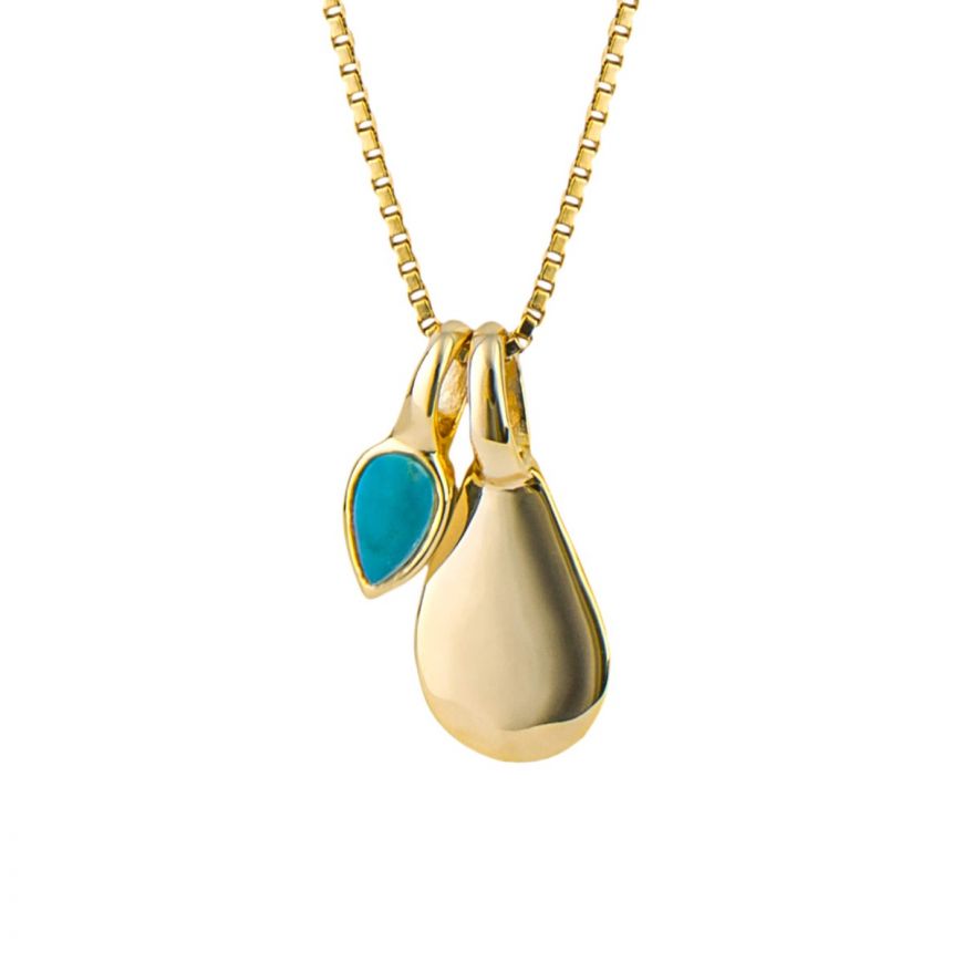 Gold Plated December Birthstone Necklace