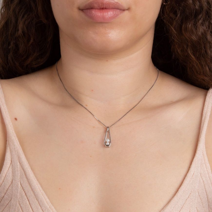 Fiorelli - Teardrop Pendant With Encased Shell Pearls