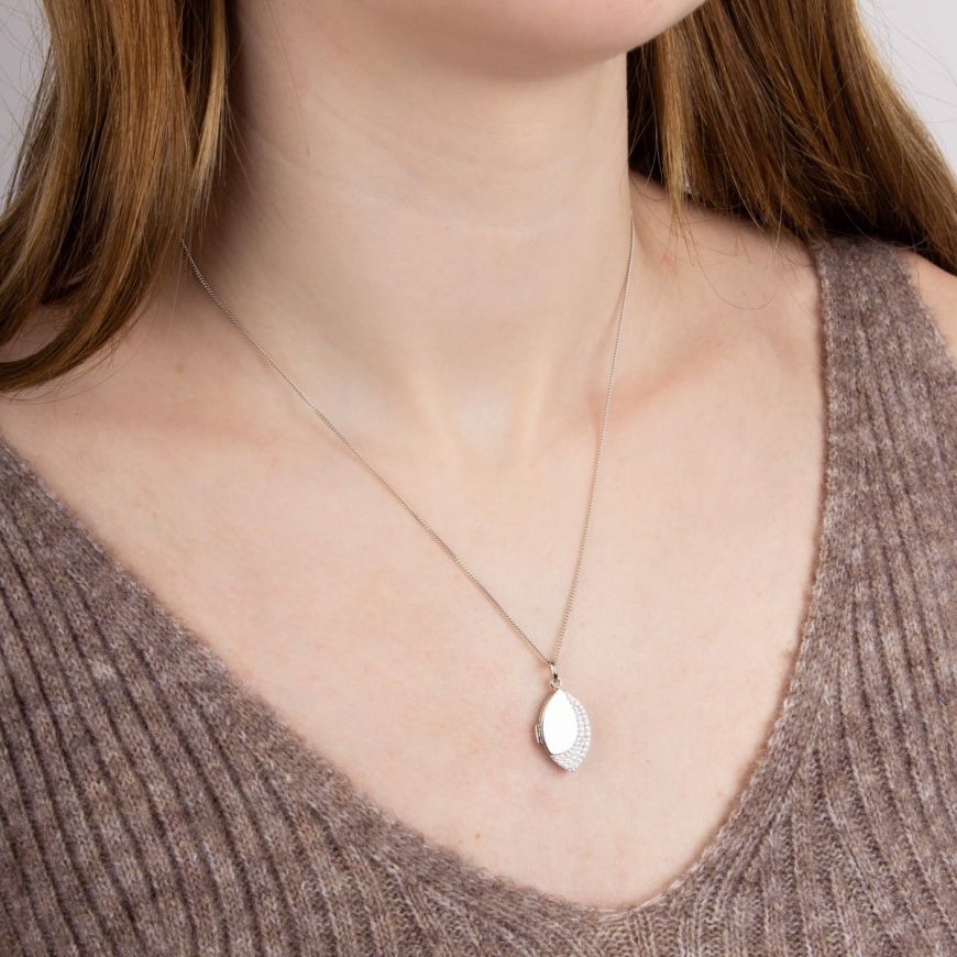 Fiorelli - Navette Locket With CZ