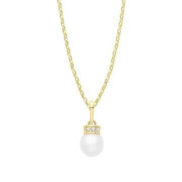 9ct Gold Pearl Pendant