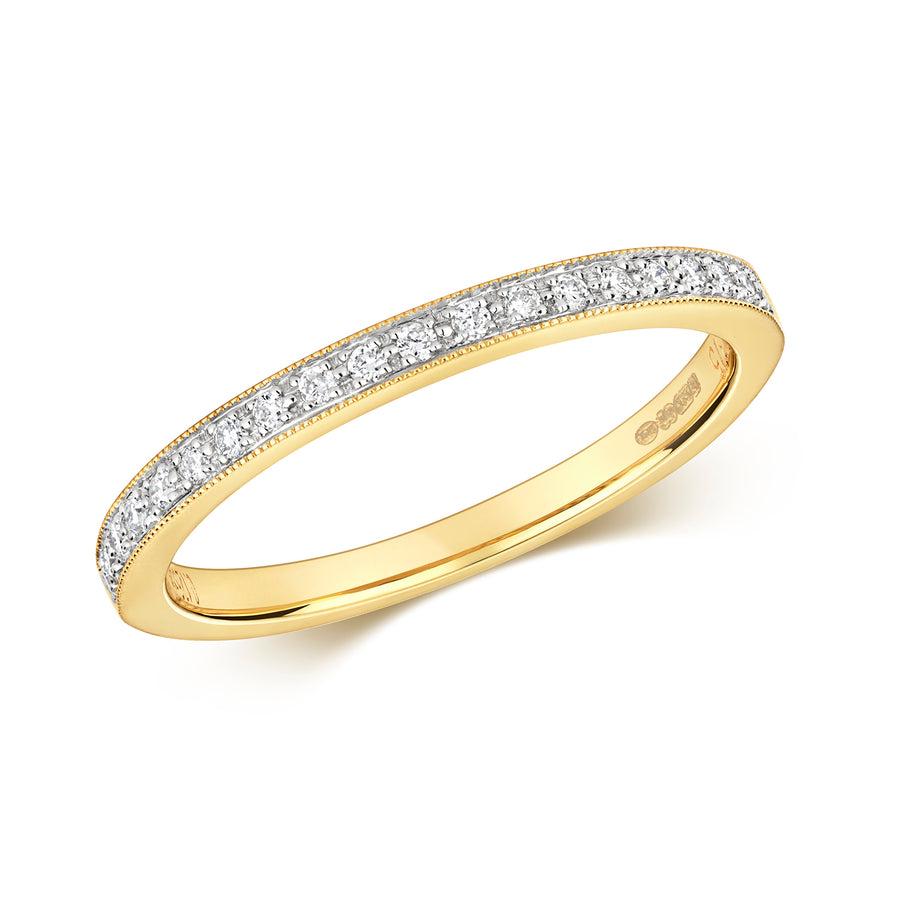 9ct White Gold Wedding/Eternity Ring