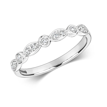 18ct White Gold Wedding/Eternity Ring