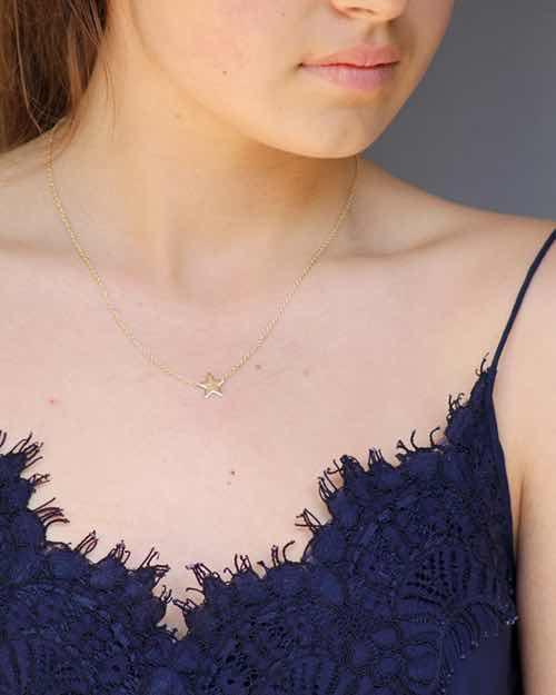 Mary-K - Gold Star Necklace