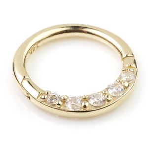 14ct Gold Hinge Ring Cartilage Earring