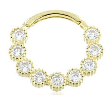 9ct Gold Hinge Ring Cartilage Earring