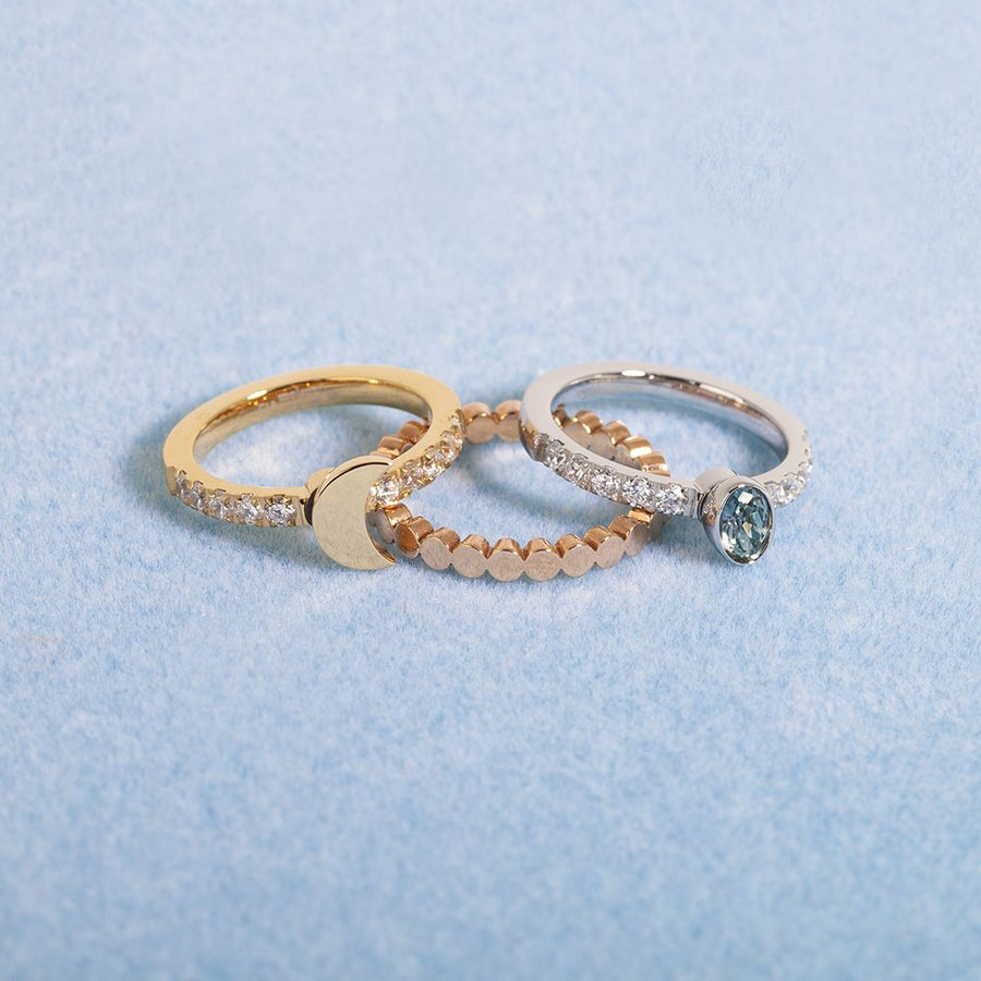 Melano Jewelry - Twisted Crystal Ring