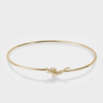 Cluse - Force Tropicale Gold Alligator Bangle Bracelet